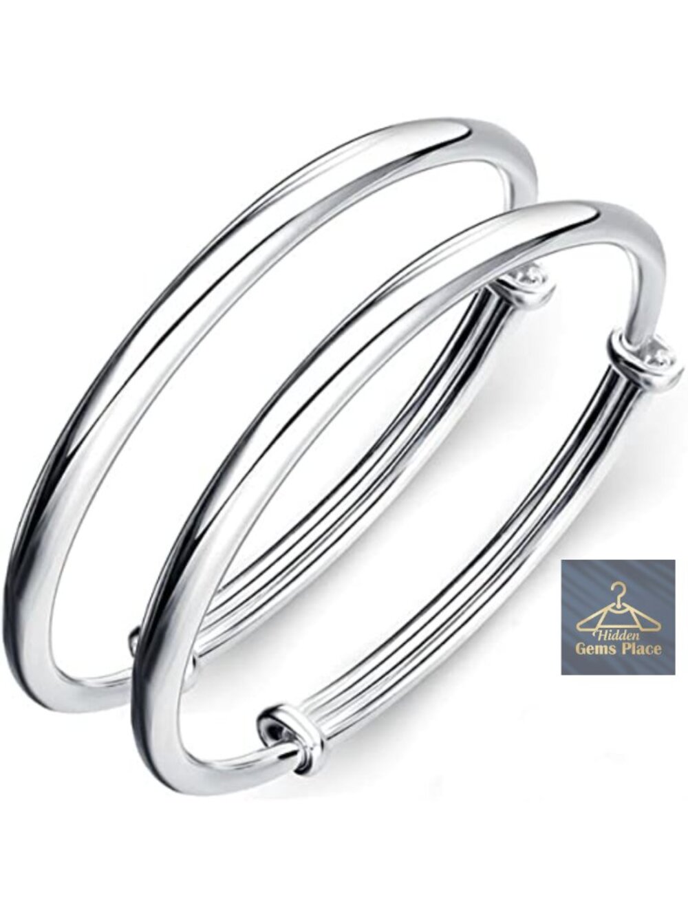 925 Sterling Silver Plated Cuff Bracelet Adjustable Fashion Jewelry